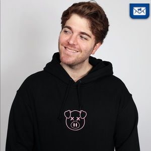 Same Dawson Black Pig Hoodie